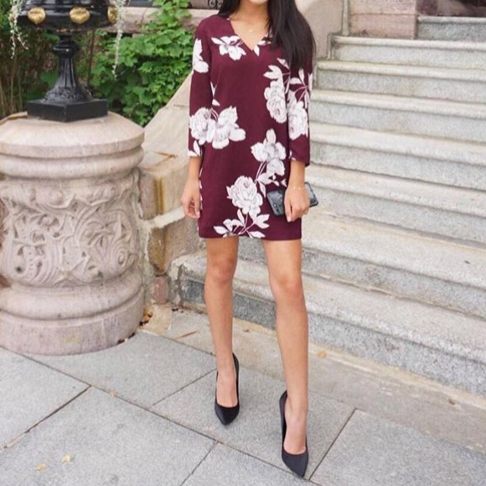 Burgundy Cocktail Dress